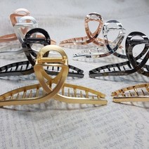 꼬임 올림머리 반머리 집게핀 메탈프레임