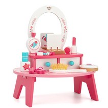 4살 딸 핑크화장대 좌식 엄마놀이 여아 크리스마스선물 공주세트 집콕놀이
