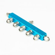 유압 프레스 압착기 자키 공압 8 웨이 에어 호스 8x5mm 퀵 커플러 커넥터 파이프 피팅 매니 폴드 블록 스플, 한개옵션0