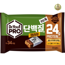 라이브잇 닥터유 프로단백질바 크런치 한입쏙 34p, 10개, 420g