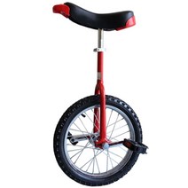 외발자전거 한발 묘기 자전거 18인치 20인치 24인치 성인용 초보용 두꺼운 타이어, 18인치 블랙(높이 1.45-1.6m)