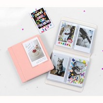 폴라로이드 앨범 미니 2P 웨딩 포토북 초음파 사진, 코랄핑크