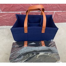 데일리 국민 기저귀가방 펠트 대용량 파우치 가방 아기 산모선물 기저귀 쌍둥이 누빔 아기짐 생활 캔버스 신생아 여행 수유 추천 크로스백, 네이비 블루