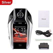 범용 개조된 TK800 스마트 키 LCD 화면 BMW/포드/벤츠/도요타/포르쉐/혼다/기아 원격 자동차 열쇠 없는 입, 02 Silver_02 Thai