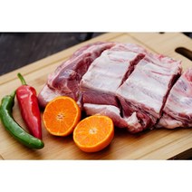 제주도원 제주산 흑돼지 구이용 쪽갈비 찜용 우대갈비 3kg, 1.5kg 2팩