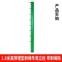 경계울타리 선 가시 철조망 망 철망 가시, 18m 높이 매립형 가시끈 전용 기둥