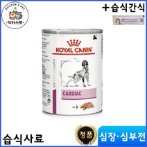 로얄캐닌 독 카디악 캔 습식사료 410g * 6개 / 카디악 캔 / 심부전 / 심장질환 / 심장관리 처방식 / 처방사료 + 동물병원 전용 습식간식