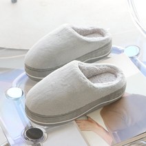 포브 통굽 키높이 쿠션 겨울 방한 털슬리퍼 나탈리
