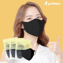 온킵스 KF94 새부리형 마스크 대형 블랙, 100매 (5매입)