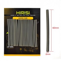 낚시 도구 용품 잉어 낚시 리그 수축 튜브 열 수축 튜브 크기 1mm 2mm 3mm 잉어 낚시 액세서리 터미널 태, 02 2mm