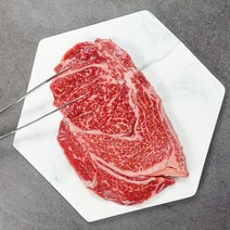투플러스한우 꽃등심 500g 구이용 스테이크 선물세트 마블링 캠핑고기 홈파티고기, 고급선물포장(가방) (+2.000원)