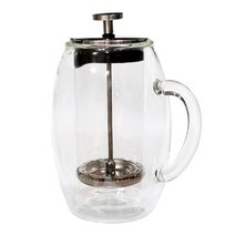 필하이 내열유리 진공 프렌치프레스 티포트 2사이즈, 600ml, 1개