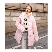 Mao 새로운 패션 캔디 컬러 자켓 여성 짧은 광택 허리 슬리밍 겨울 화이트 오리 오프 시즌 코트