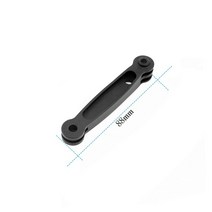 고스트xl마운트 여기현상소 GoPro 10 9 8 7 6 5 SJCAM Yi 4K 스포츠 액션 카메라 브래킷 어댑터 액세서리 용 알루미늄 헬멧 확장 암 셀카 스틱, 로고 없음 L88mm, 만능인