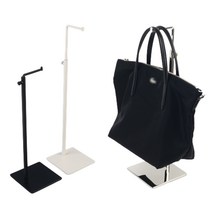 다목적 낮은 가방 행거 매장용 행가 일자 미니 튼튼한 철제 옷가게 인테리어 스탠드 옷걸이 진열 디피 거치대, 블랙