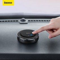 베이스어스 차량용 스마트 오토 디퓨저 공기 청정기, 블랙