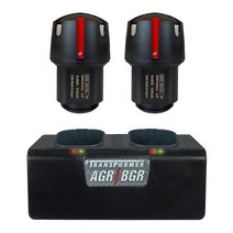 Andis PowerGroom AGR+ 및 BGR+ 시리즈 클리퍼용 교체용 배터리 팩 2개 변압기 이중 충전기 포함