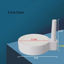 50mm 물고기 탱크 수족관 공기 돌 산소 통풍기 증가 기포 연못 펌프 수경 산소 공급, 흰색 3.5cm