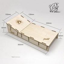 나무 핑거보드 트랙 스케이트보드 장난감 킥보드 휠, 단일사이즈, 슬로프박스