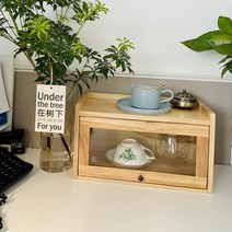 미니 그릇장 내추럴 빈티지 찬장 원목 주방 수납 찻장, C타입, 상세페이지 참조