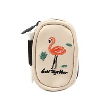 콜리스골프 주패밀리 클립 투볼주머니, 아이보리