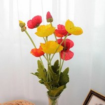1300K 이너스 조화 양귀비 1P, 색상:옐로우
