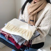 엔비 남녀공용 캐시미어 울 목도리
