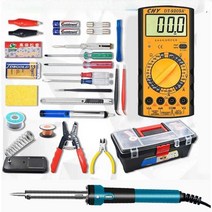 납땜기 전기 온도조절 용접기 인두기 버닝기 세트, 21피스  60W +파우치