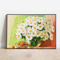 플레이어바웃 명화그리기 과일과 데이지 캔버스페인팅 DIY, 과일과 데이지 (G320)