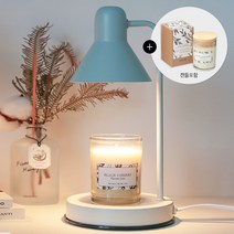 아로니카 퓨어 캔들워머 세트 (소이캔들+전구2개포함), 화이트, 레몬라벤더