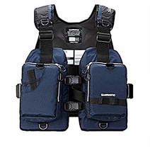 시마노 SHIMANO 구명조끼 플로팅 베스트 테클수납 VF-068T, 네이비