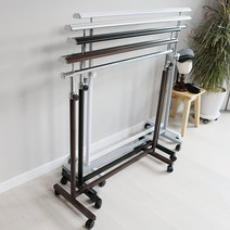 코코디피 엘가 이동식 행거 기성 옷가게 옷걸이 의류 매장용 튼튼한 1단 헹거, 브론즈 100cm+우레탄 바퀴로 변경합니다