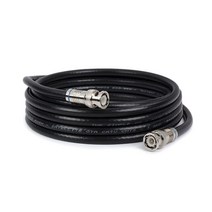 THE CIMPLE CO BNC 케이블 화이트 RG6 HDSDI 및 SDI 케이블 (수 연결 2개 포함) 75옴 전문가 등급 저 3.7m(12피트) 5539167851, 40 Feet (12 Meter)_Black