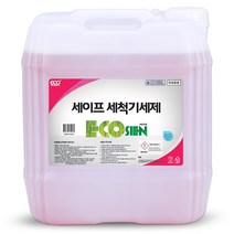 에코지엥 중성 세이프 식기세척기세제 18.75L 1종원료사용, 세이프세척기세제 18.75L