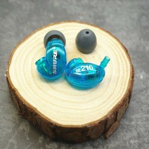 Shure SE215 용 이어 버드 왼쪽 드라이버 유닛 이어폰 교체 다이나믹 뮤 호환직 플레이어 폰 하이파이베이스 헤드폰 케이블 없음, [02] Blue A Pair Earbuds
