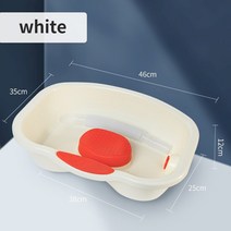 다용도 샴푸 대야 휴대용 싱크 헤어 침대 미용사 헤어 세척 욕조 장애인 노인, White