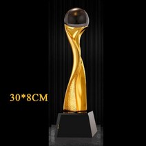 커스텀 레진 트로피 아카데미 스포츠 기념품 금도금 크래프트 컵 28 cm 30cm 수상 1개260180, M