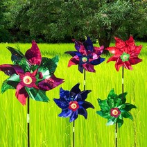 정원용바람개비(메탈) 바람개비 매장 입구 장식 캠핑 어린이집, 블루