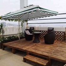 야외 평상 주택 정자 파고라 이동식 발코니 카페 벤치, 길이 90x너비 90x높이 54 cm