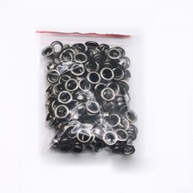 100 대/가방 4mm 금속 구리 구멍 신발 가방 의류 가죽 벨트 모자 와셔 공예 수리 그로멧 라운드 반지, 04 4mm Black