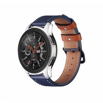 갤럭시워치 액티브2 40MM 44MM 고급가죽 시계줄, 1개, 블루
