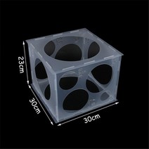 11 구멍 플라스틱 풍선 사이 저 상자 크기 측정 도구 생일 웨딩 파티 아치 열 장식, [01] Balloon Sizer Box, [01] as photo