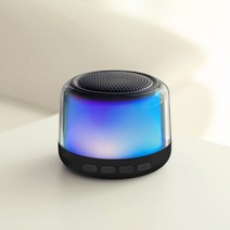 morac 글로우지 LED 무선 블루투스 스피커 MR-GLOWZ, 블랙