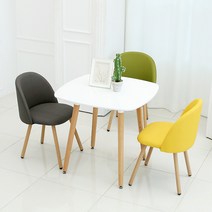 지엠퍼니처 식탁세트 컬렉션 + 2인용 4인용 화이트 원목 테이블 (식탁의자 선택), 06. 식탁 + 에그의자 2개, H. 스텔라 800 (WH 사각 화이트)