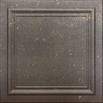 A La Maison Ceilings R24 Line Art 접착식 스티로폼 천장 타일 129.6제곱미터/케이스 48개 팩 녹슨 스틸 129284, Rusted Steel, Pack of 48, Rusted Steel