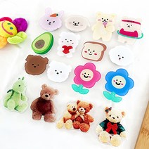 자체제작 캐릭터 곰돌이 강아지 그립 스마트톡 휴대폰 거치대, 확인했습니다, 95.스마일꽃(오렌지), 1개