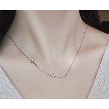 여자목걸이 오아르 십자가 목걸이