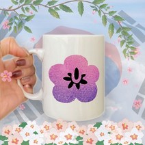 바보사랑 무궁화에디션 온도에 따라 색이 변하는 머그컵DIY키트.에듀팜, 붓과PVC케이스