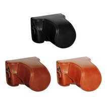 니콘 D5200 PU 속사 가죽케이스 밀착 바디 설계/카메라 거치대에 사용가능, 브라운