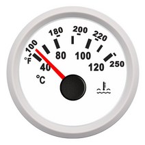 방수 디지털 수온 측정기 52mm 자동차 온도 게이지 표시기 LED 디스플레이 모토 RV 요트 12V 24V, 02 WW
